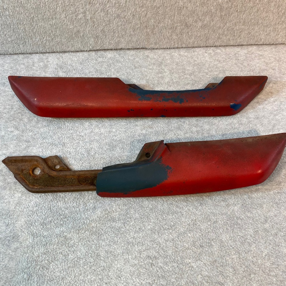 1982-1987 Chevy GMC Vintage Armrest Grab Handles Red Blue Classic Truck Interior
